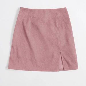 Shein Pink Corduroy Skirt